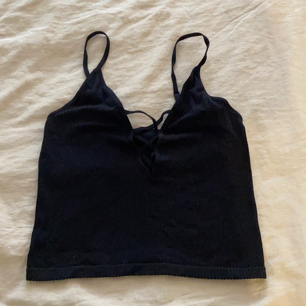 Black crop top
